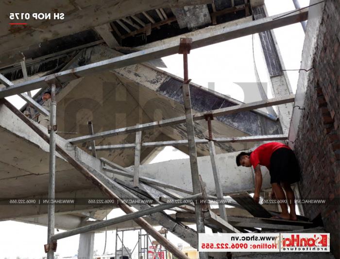 Xây nhà trọn gói kiểu pháp 3 tầng có gara tại Hải Phòng 38 Ngôi nhà ống kiểu pháp nhanh chóng được hoàn thiện và thi công tại Hải Phòng