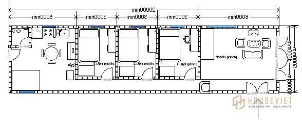 Bản Vẽ Nhà Cấp 4 5x20