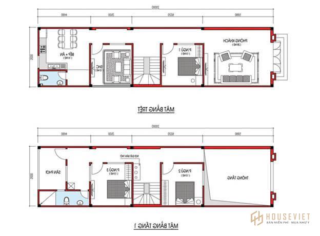 Bản Vẽ Nhà Cấp 4 5x20