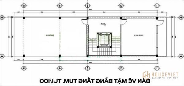 Tầng tum được bố trí các phương tiện, thiết bị phục vụ trong quá trình sinh hoạt