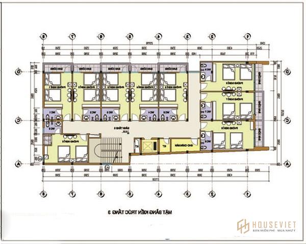 Kiến trúc tầng 3 tương tự như khu vực tầng 2