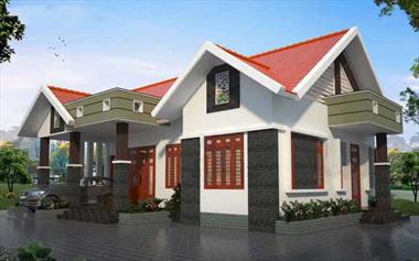 Nhà tiền chế mái thái đẹp thiết kế ấn tượng