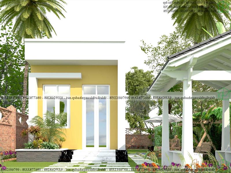 Mẫu thiết kế nhà ống cấp 4 4x15m mái tôn giá 300 triệu NDNC4147