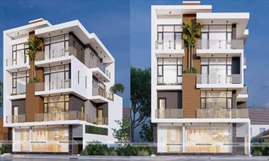 Mẫu nhà phố 4 tầng đẹp hiện đại - Chị Diệu Hiền, TP Sa Đéc, Đồng Tháp