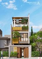 Mẫu Nhà Phố 2 Tầng 1 tum Đẹp Năm 2021 - Anh Thức Khách ở Huế