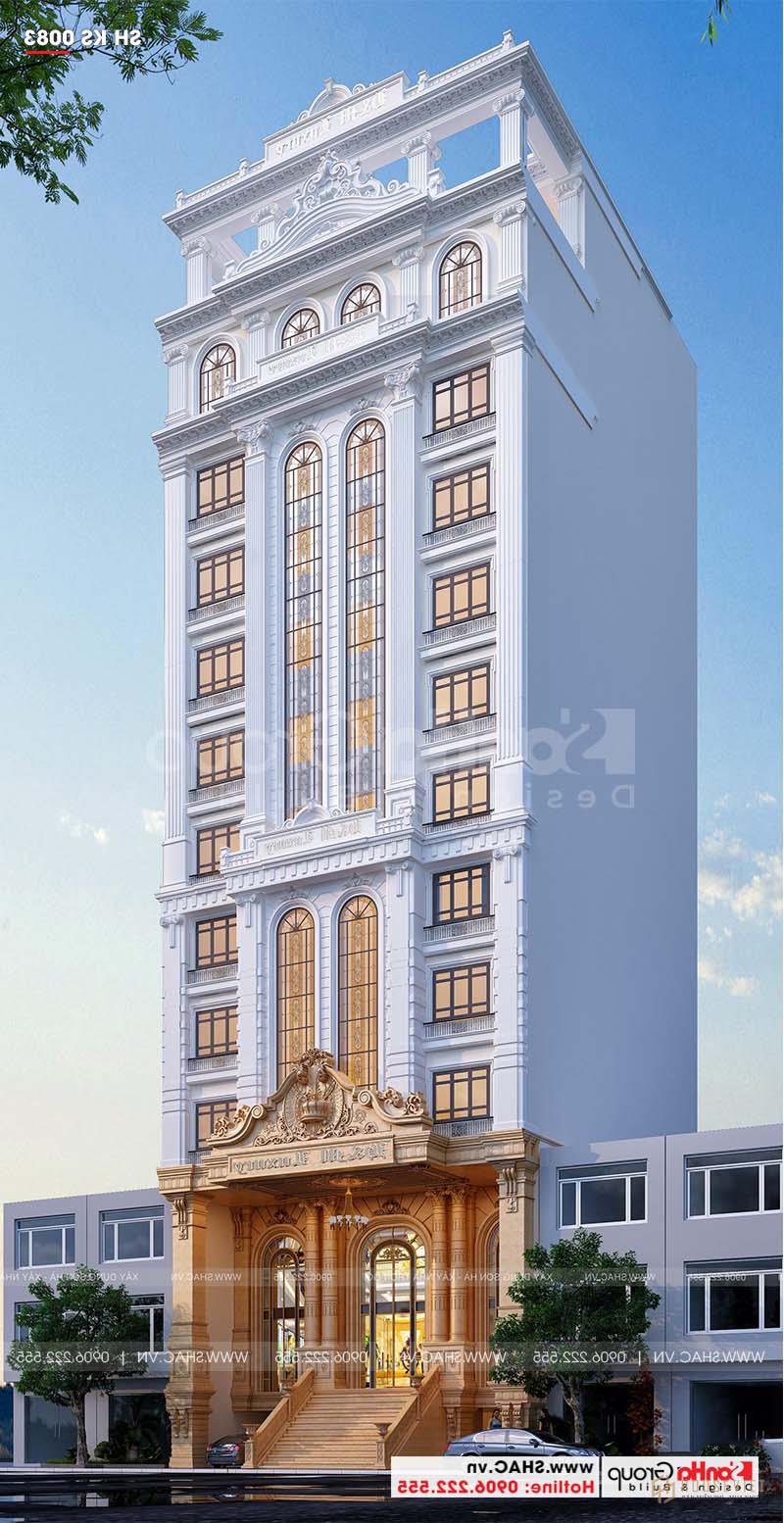 Mẫu khách sạn 3 sao tân cổ điển sang trọng từng chi tiết tại Lạng Sơn 