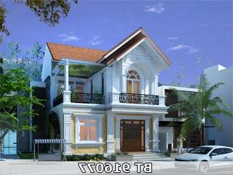 Mẫu thiết kế nhà 2 tầng diện tích 9x11m BT916077