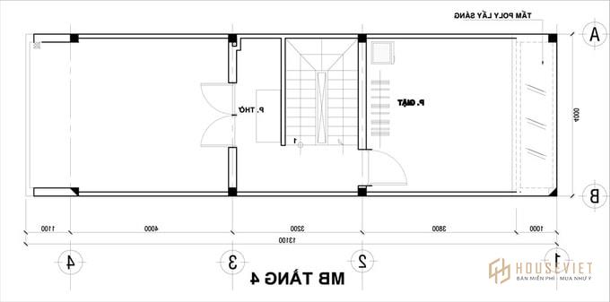 Nhà ống 4x12m |  Kiến trúc sư và Tư vấn thiết kế nội thất
