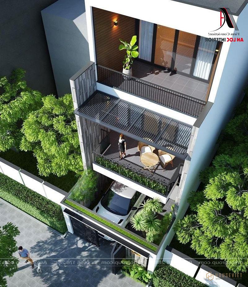 Khu ban công rộng giúp gia chủ có khu vực nghỉ ngơi hiện đại và tiện nghi