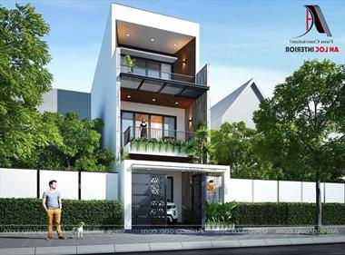 Thiết kế kiến trúc nhà ống 3 tầng 5x21m đẹp, hiện đại
