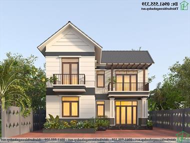 Nhà 2 tầng hình chữ L 10x11m ở Quốc Oai NDBT2T120