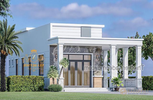 Nhà mái bằng 1 tầng đẹp nhất năm 2021
