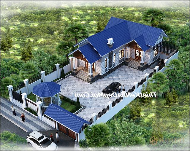 Nhà mái thái 1 tầng 2 phòng ngủ