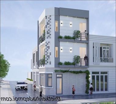 Bản vẽ xây nhà ngang 5m dài 8m thiết kế thông minh 2022