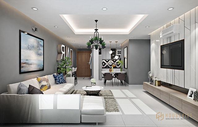 Màu trắng là chủ đạo