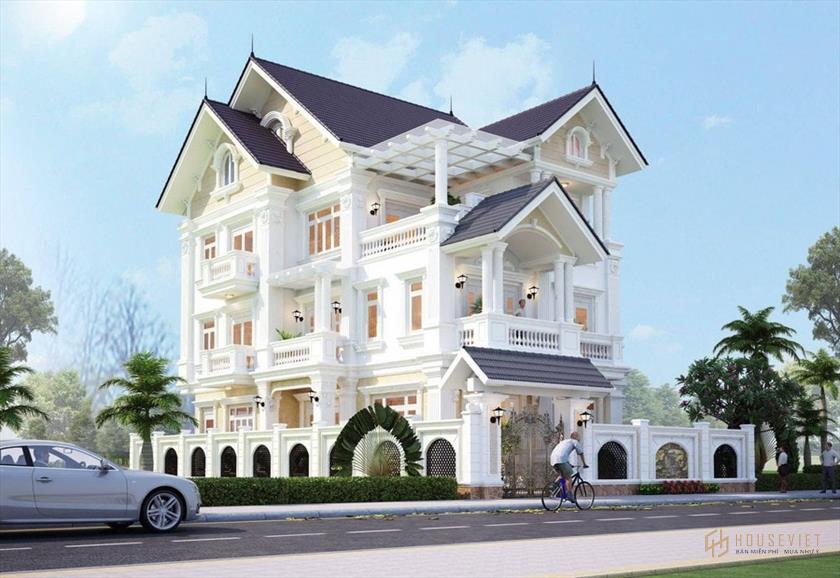 Biệt thự tân cổ điển 3 tầng mái dốc