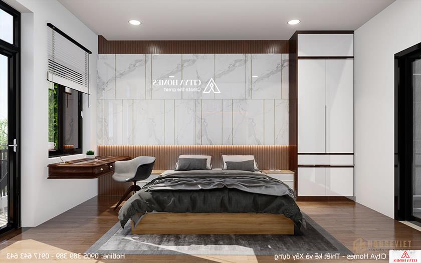 Phòng ngủ chính thông thoáng và rộng rãi