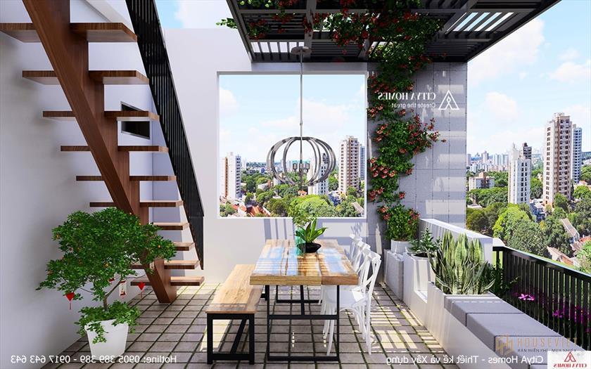 Không gian yên tĩnh, thoải mái với cây xanh và thiên nhiên