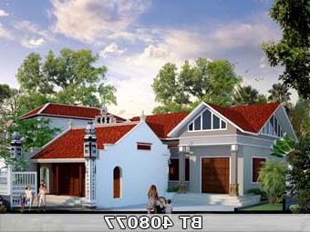 Thiết kế nhà cấp 4 truyền thống BT408077