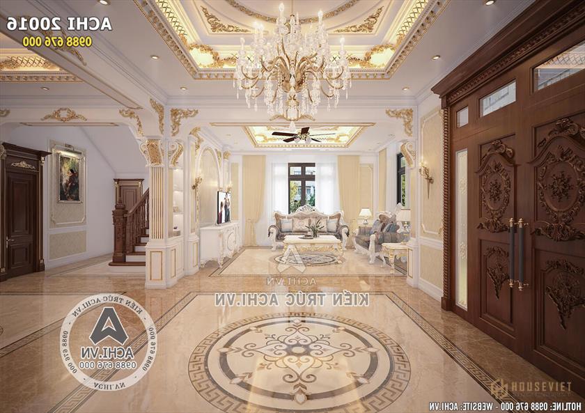 Nội thất biệt thự 2 tầng tân cổ điển đẹp mặt tiền 12m - ACHI 20016 Nội thất biệt thự 2 tầng tân cổ điển đẹp mặt tiền 12m - ACHI 20016