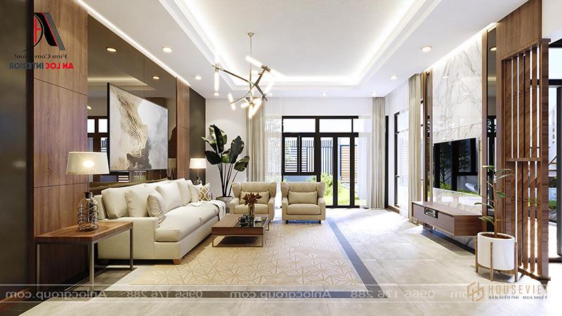 Nội thất phòng khách nhà cấp 4 phú thọ