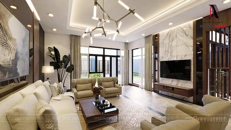Nội thất phòng khách nhà cấp 4 phú thọ