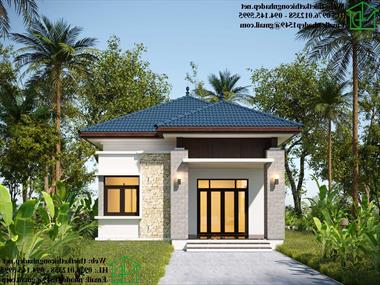 Mẫu nhà cấp 4 7x13m đẹp ở Cà Mau NDNC493