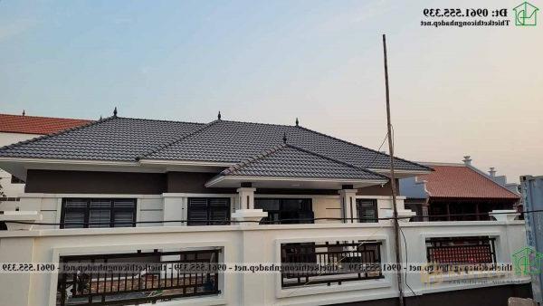 Hình ảnh thực tế công trình nhà ở 1 tầng mái nhật kết hợp với nhà thờ họ đẹp NDNTH23 Nha O 1 Tang Mai Nhat Ndnth23