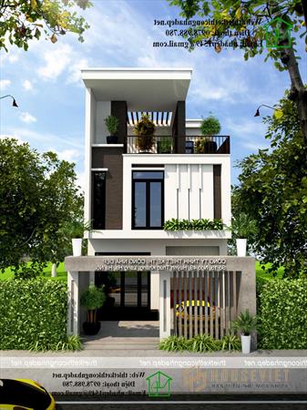 Nhà phố 3 tầng mặt tiền 7m