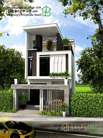 Nhà phố 3 tầng mặt tiền 7m 2