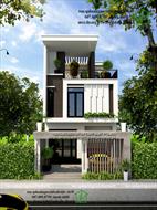 Nhà phố 3 tầng hiện đại mặt tiền 7m có gara ô tô NDNP3T39