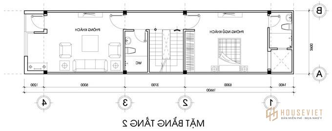 Mẫu nhà ống 70m2 3 tầng