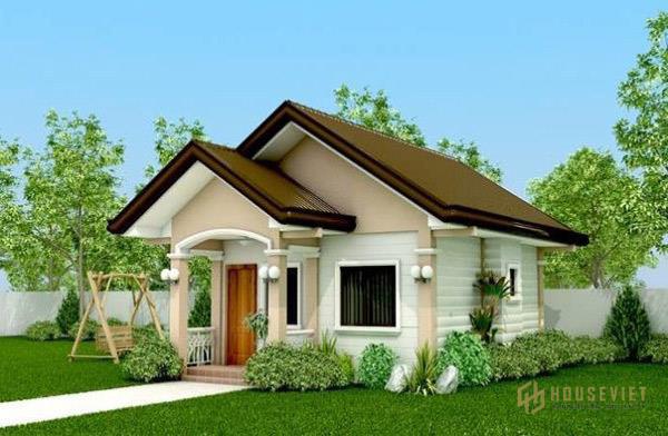 Mẫu nhà cấp 4 đẹp 100m2 ở nông thôn