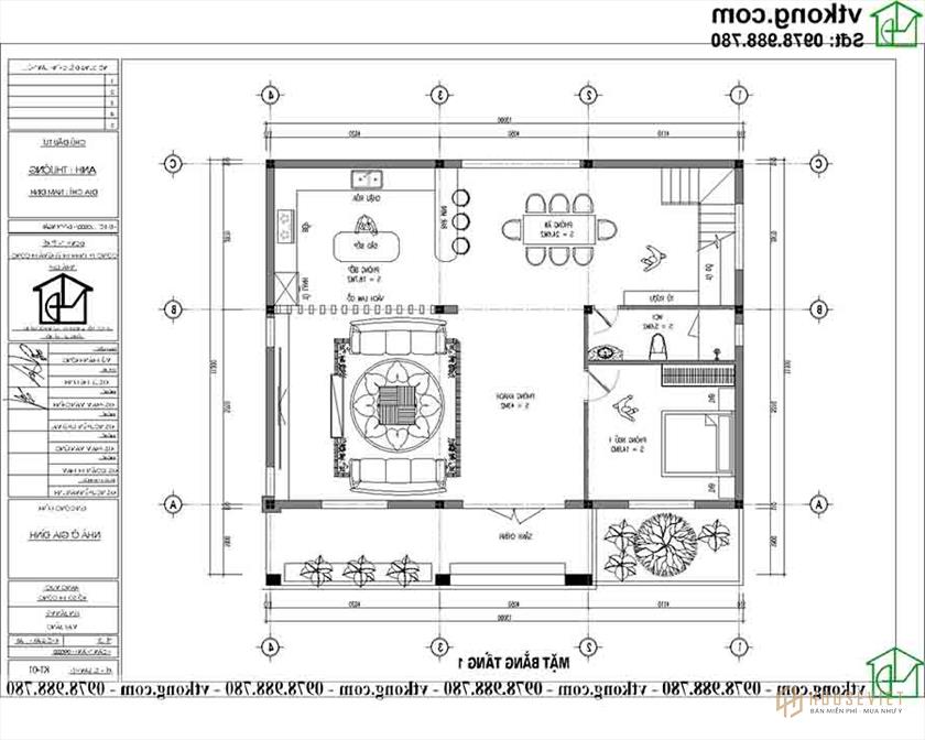 Công năng sử dụng tầng 1 mẫu biệt thự 2 tầng kiểu Nhật BT2T66