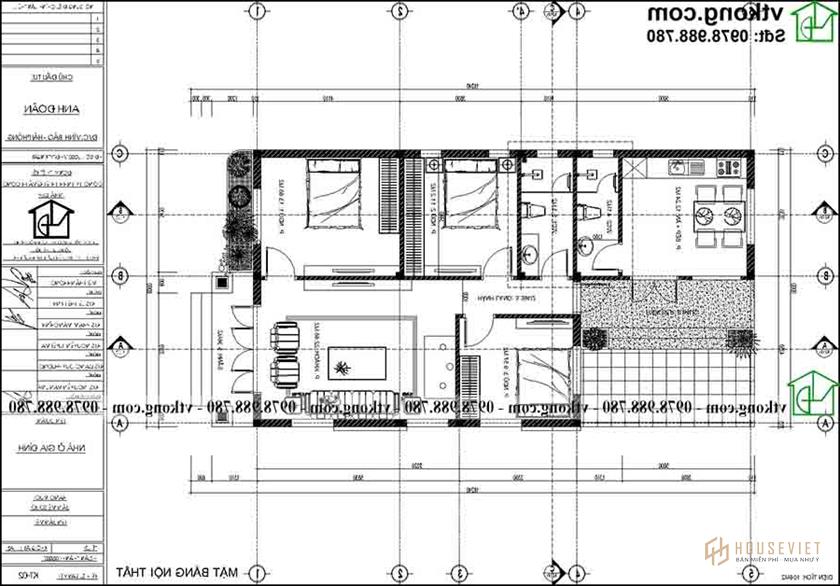 Nhà Cấp 4 Đẹp 8x16m Mái Nhật Ai Cũng Thích Tại Phú Thọ Nc4143