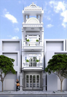 Truyền cảm hứng nghệ thuật từ mẫu nhà 1 trệt 3 lầu tân cổ điển