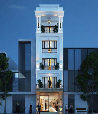 Mẫu nhà ống tân cổ điển 5 tầng ấn tượng đến từng cm