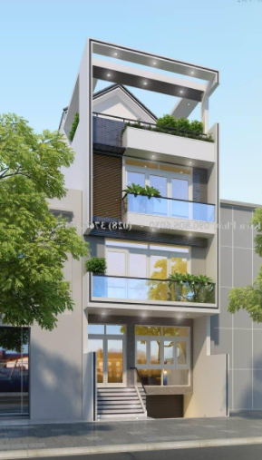 Mẫu nhà ống 4 tầng kết hợp kinh doanh | Tiện nghi – hiện đại