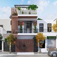 Mẫu thiết kế nhà phố 1 trệt 1 lầu sân thượng đẹp hợp thời