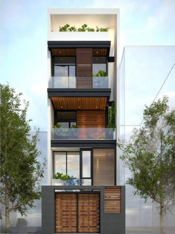Đường 23, Phúc Yên, Vĩnh PhúcThiết kế mẫu nhà ống 4 tầng với 2 mặt tiền hợp túi tiền