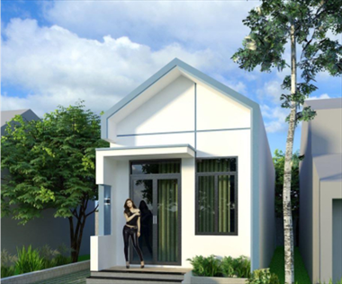 Thiết kế nhà ống 1 tầng 40m2 | Mẫu nhà đẹp tháng 10