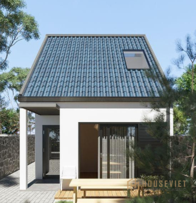 Mẫu nhà ống 1 tầng 400 triệu 2 phòng ngủ tiết kiệm chi phí xây dựng