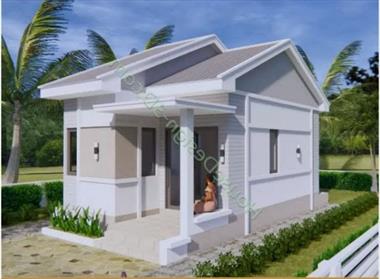 Các mẫu thiết kế nhà cấp 4 1 phòng ngủ cho gia đình nhỏ