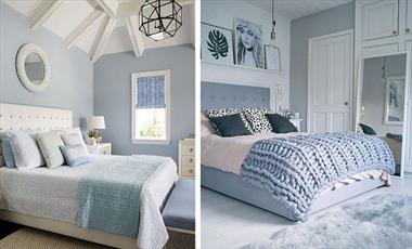 Mẫu nội thất phòng ngủ màu xanh dương đẹp nhất hiện nay