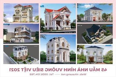 Đã mắt với 45 mẫu nhà hình vuông 1-2-3 tầng tâm bình khí hòa viên mãn