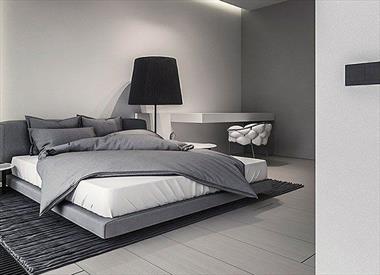 Nội thất phòng ngủ màu xám với vẻ đẹp tinh tế và sang trọng