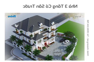 Hé lộ 35 mẫu nhà 3 tầng có sân trước nhà đón gió lộc tài đang làm mưa gió mạng xã hội