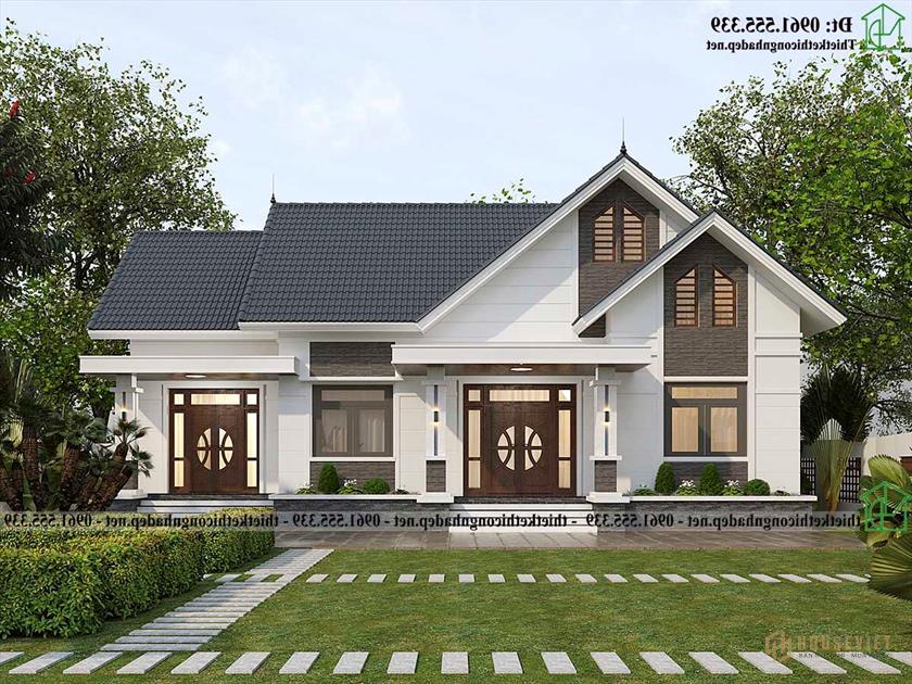 Nhà Cấp 4 Mái Thái 16x9m 4 Phòng Ngủ Tại Thái Nguyên Ndnc4199