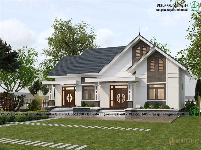 Nhà Cấp 4 Mái Thái 16x9m 4 Phòng Ngủ Tại Thái Nguyên Ndnc4199