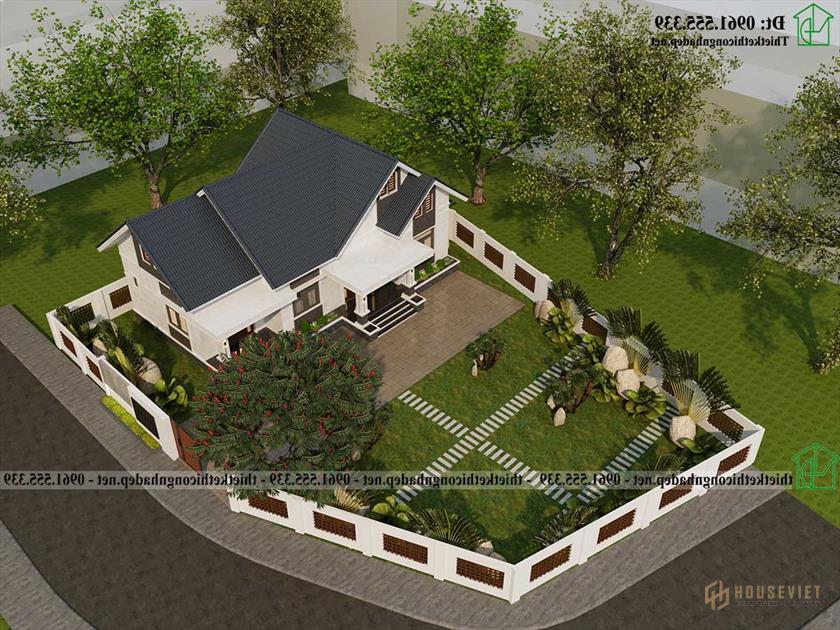 Nhà Cấp 4 Mái Thái 16x9m 4 Phòng Ngủ Tại Thái Nguyên Ndnc4199